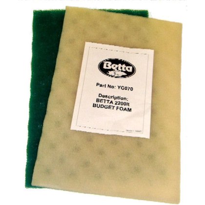 BETTA 2200L Budget Foam (2pk 1 xwhite, 1 xgreen) BETTA 2200L Budget Foam (2pk 1 xwhite, 1 xgreen)
