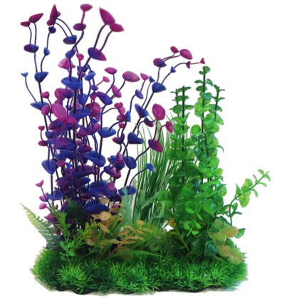 BETTA 13 Purple & Green Plastic Plant BETTA 13 Purple & Green Plastic Plant