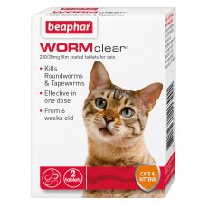BEAPHAR WORMclear® Tablets for Cats   x2 BEAPHAR WORMclear® Tablets for Cats   x2