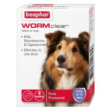 BEAPHAR WORMclear® Tablets for Dogs   x4 BEAPHAR WORMclear® Tablets for Dogs   x4