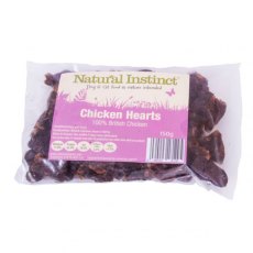 NATURAL INSTINCTS TREATS Chicken Hearts   150g NATURAL INSTINCTS TREATS Chicken Hearts   150g
