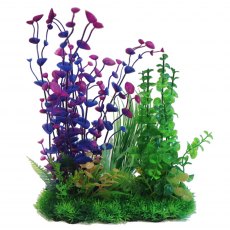 BETTA 13" Purple & Green Plastic Plant BETTA 13" Purple & Green Plastic Plant