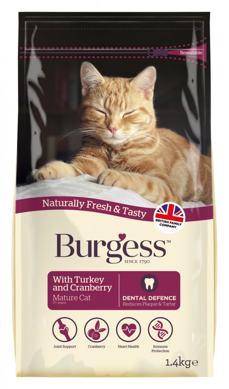 BurgessCat_MatureTurkeyCranberry_1.4kg