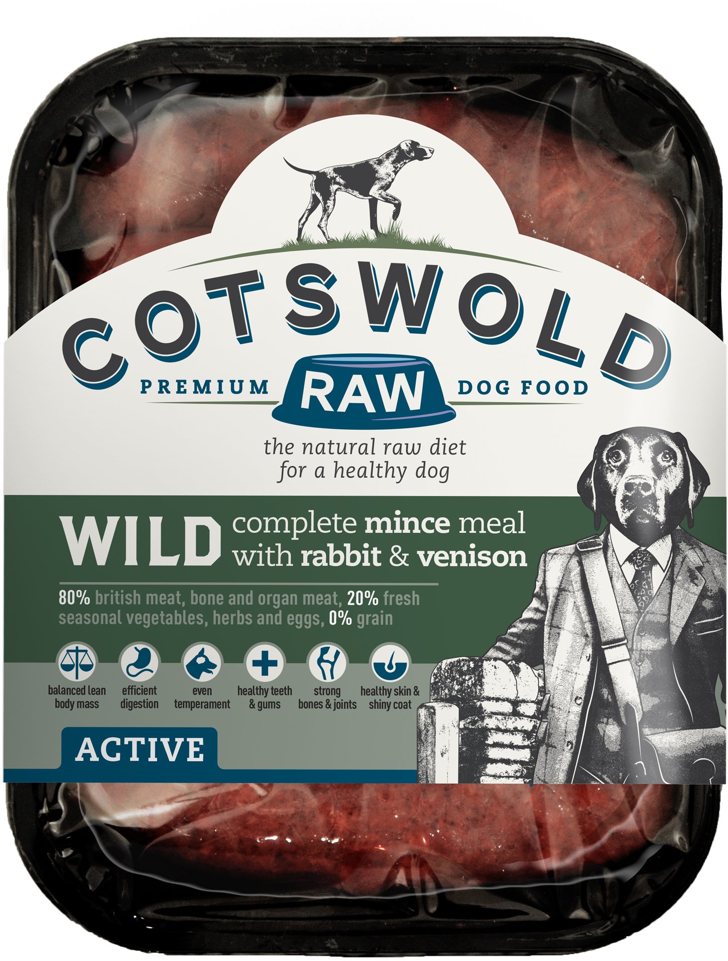 Cotswold Premium Raw Dog Food COTSWOLD Wild Rabbit and Venison Mince