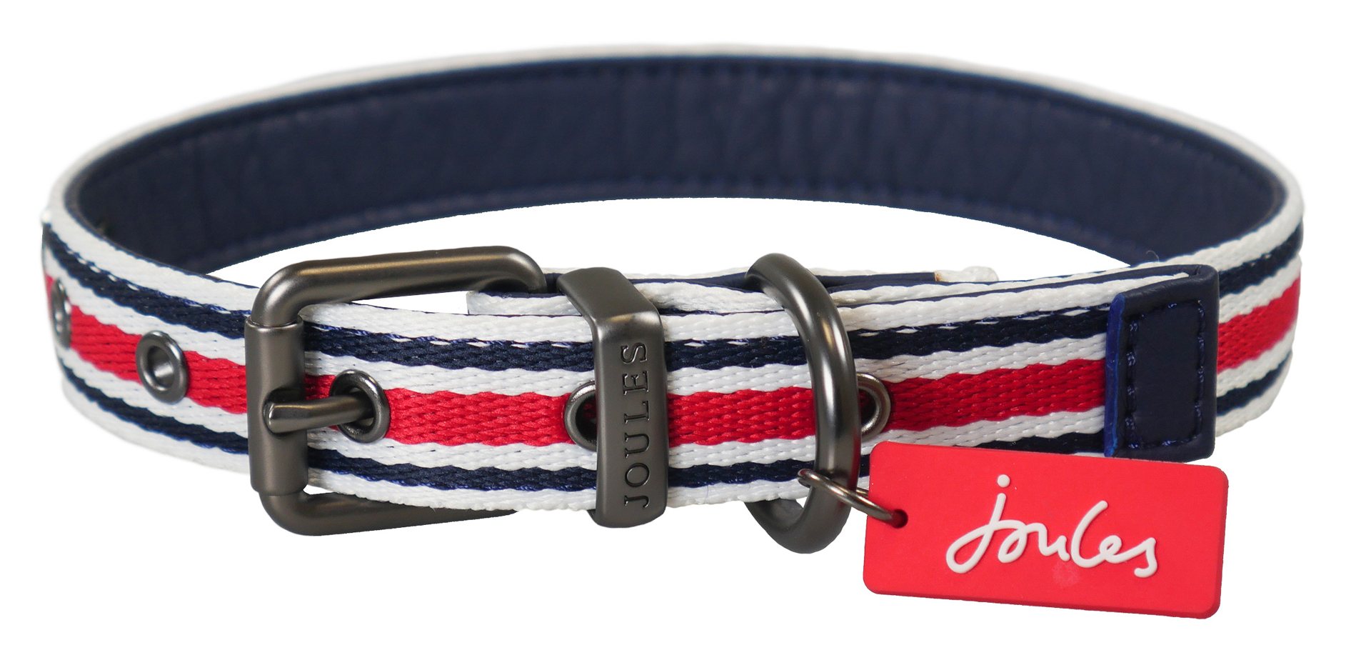 Joules Striped Dog Collar Large Willowbrook Nursery and Garden Centre