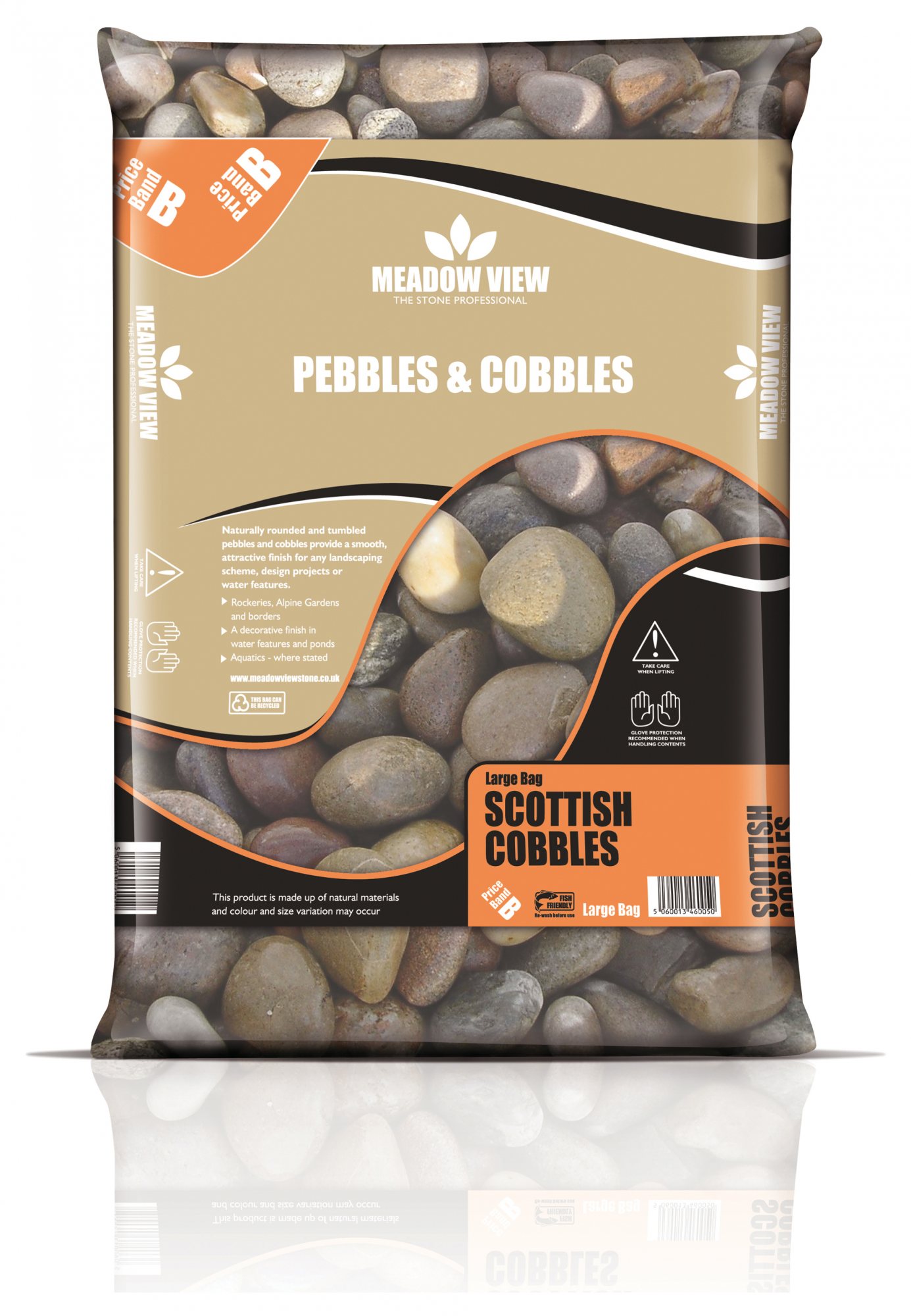 Meadow View PEBBLES & COBBLES Scottish Cobbles 50-75mm - Large Bag ...