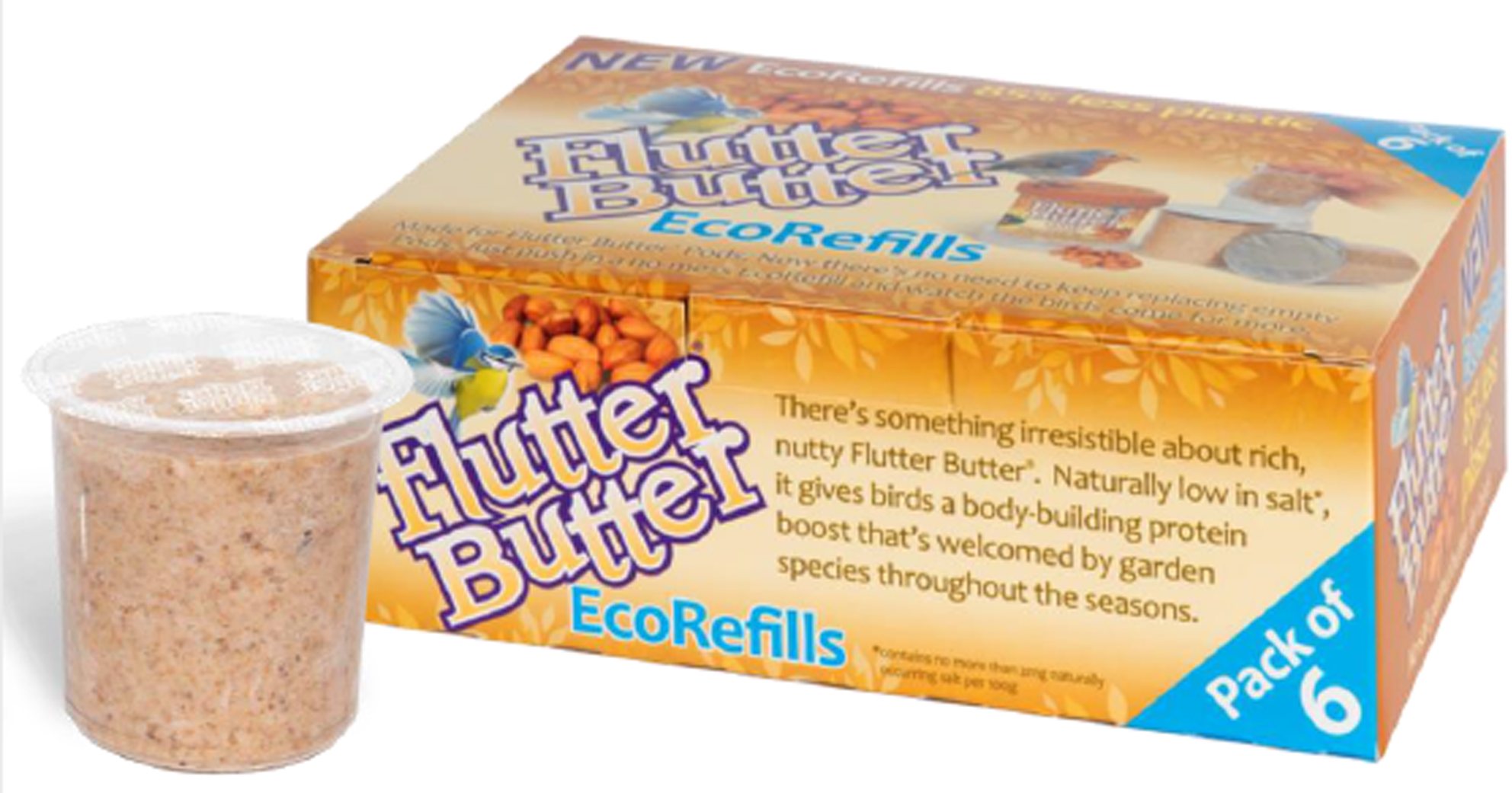 Flutter Butter Original Pod Refills, Pack of 6 x 140g Willowbrook