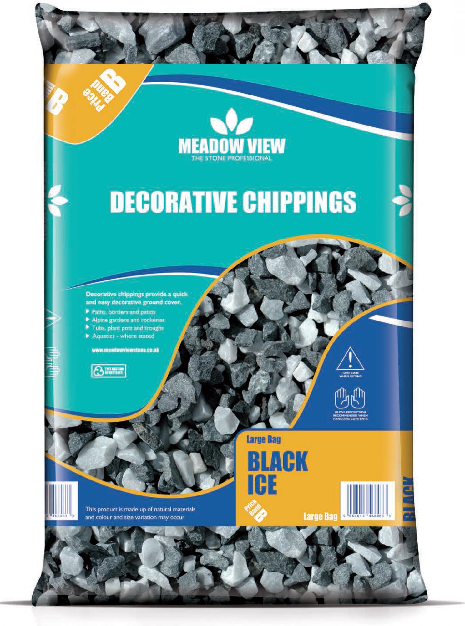 Meadow View DECORATIVE CHIPPINGS 20mm Black Ice Willowbrook Nursery and Garden Centre