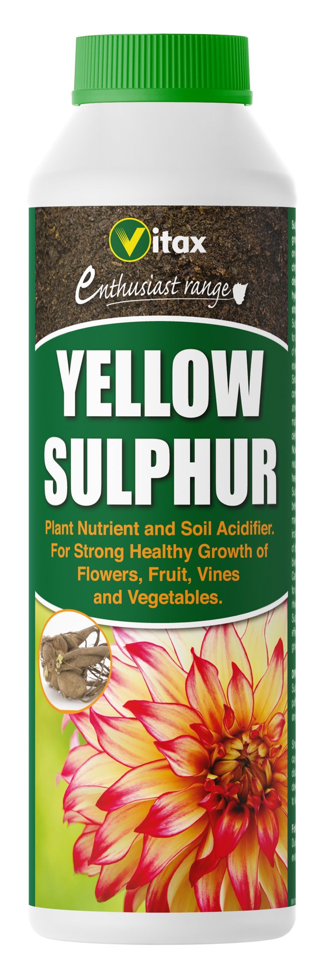 Yellow Sulphur Soil Acidifier Healthy Growth Flowers Fruit 225g Plants Nutrient 