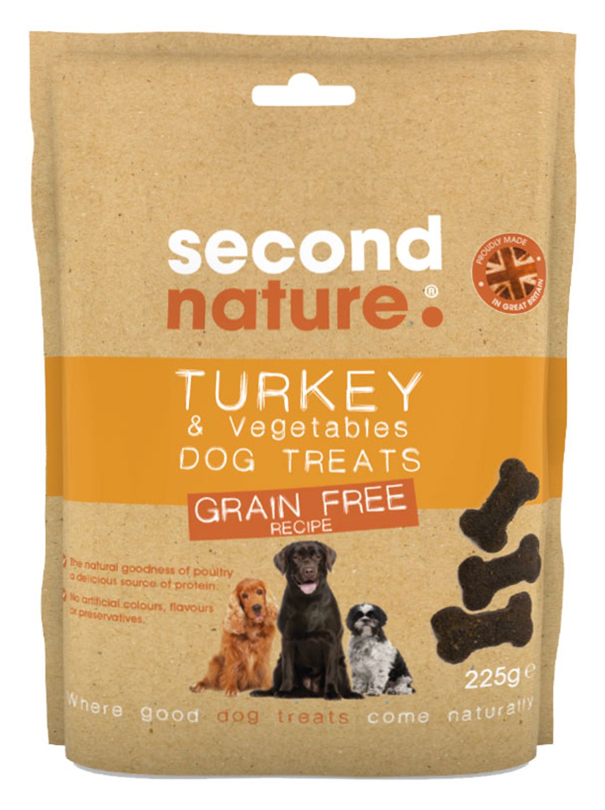 Second Nature SECOND NATURE Grain Free Turkey & Vegetable Dog Treats