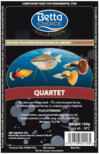 Betta sales frozen food