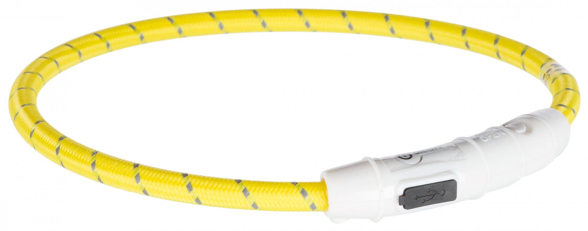 Trixie TRIXIE Flash light ring USB, ML 45 cm/ø 7 mm, yellow