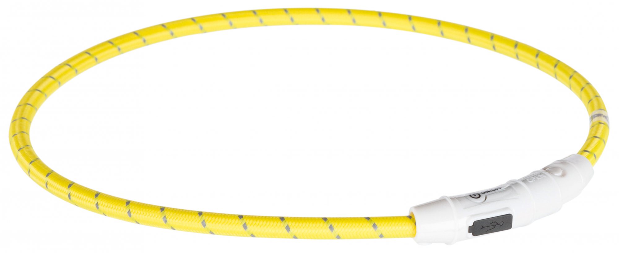 Trixie TRIXIE Flash light ring USB, LXL 65 cm/ø 7 mm, yellow