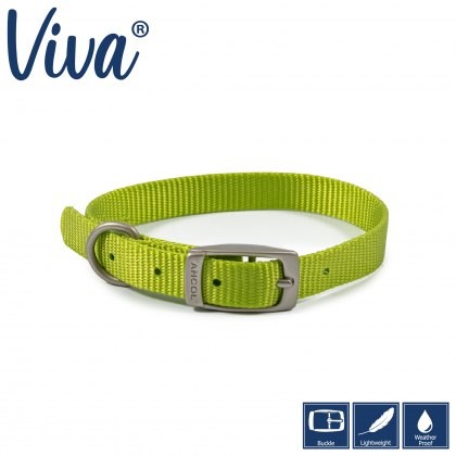 ANCOL Viva Collar Lime 20-26cm Size 1 ANCOL Viva Collar Lime 20-26cm Size 1