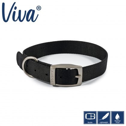 ANCOL Viva Collar Black 39-48cm Size 5 ANCOL Viva Collar Black 39-48cm Size 5