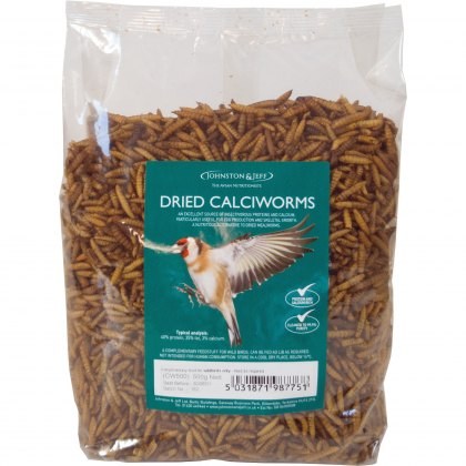 JOHNSTON & JEFF Dried Calciworms 500g JOHNSTON & JEFF Dried Calciworms 500g