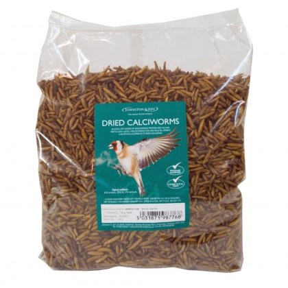 JOHNSTON & JEFF Dried Calciworms 1kg JOHNSTON & JEFF Dried Calciworms 1kg