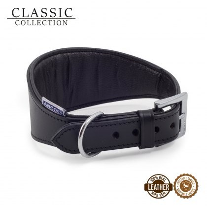ANCOL Greyhound Padded Collar Black 34-43cm