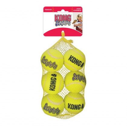 KONG SqueakAir Tennis Ball Medium (6Pk)