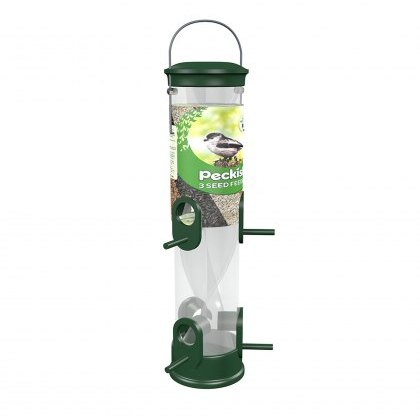 PECKISH All Weather 3 Seed Twist Feeder PECKISH All Weather 3 Seed Twist Feeder
