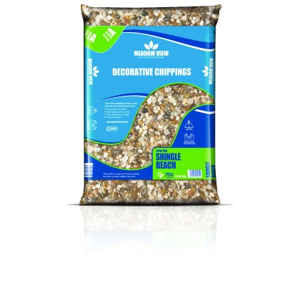 DECORATIVE CHIPPINGS Shingle Beach Gravel 10mm - Large Bag DECORATIVE CHIPPINGS Shingle Beach Gravel 10mm - Large Bag