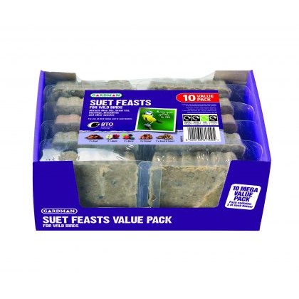 GARDMAN Suet Feast 10 Pack GARDMAN Suet Feast 10 Pack