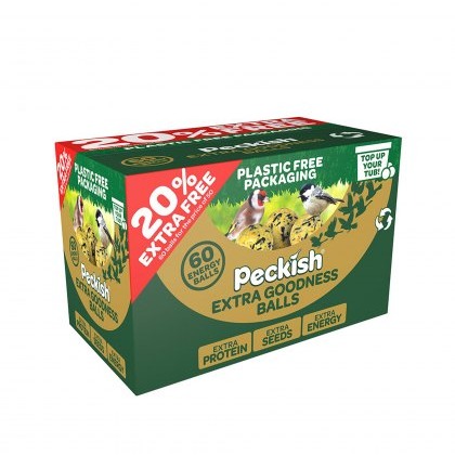 PECKISH Extra Goodness Energy Balls 50 Box plus 20% Extra Free PECKISH Extra Goodness Energy Balls 50 Box plus 20% Extra Free