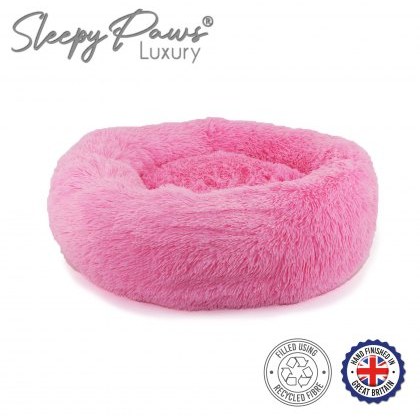 ANCOL Super Plush Donut Bed 70cm Pink ANCOL Super Plush Donut Bed 70cm Pink