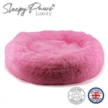 ANCOL Super Plush Donut Bed 100cm Pink ANCOL Super Plush Donut Bed 100cm Pink