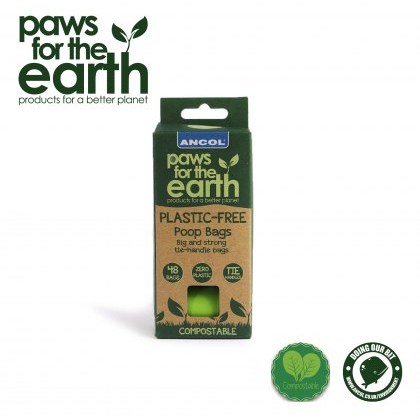 ANCOL Paws For The Earth Plastic Free Poo Bags ANCOL Paws For The Earth Plastic Free Poo Bags