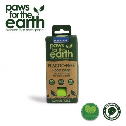 ANCOL Paw For The Earth Plastic Free Poop Bags 8x Refill ANCOL Paw For The Earth Plastic Free Poop Bags 8x Refill