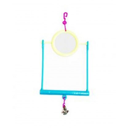 HAPPY PET Mirror Swing Bird Toy
