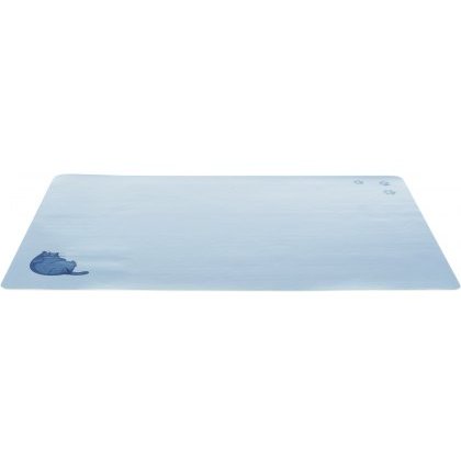 TRIXIE Place mat fat cat/Paws, 44 ? 28 cm, grey