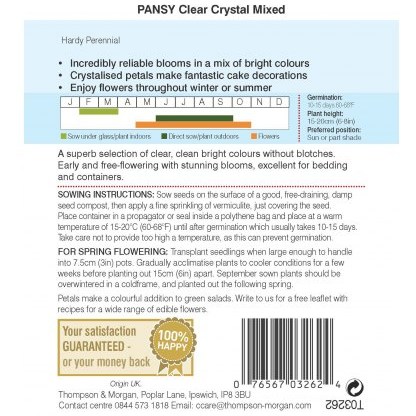 Pansy Clear Crystal Mixed