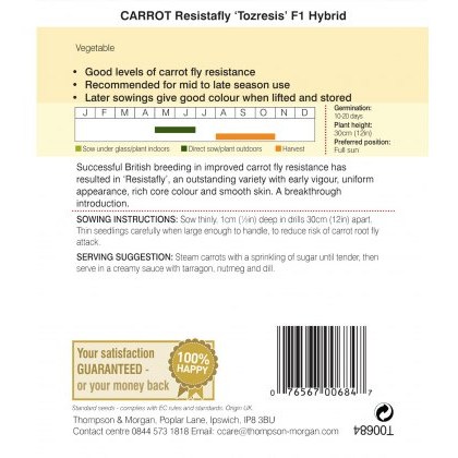 Carrot Resistafly ??Tozresis’ F1 Hybrid