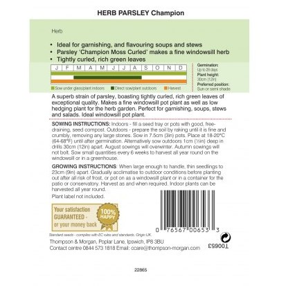 Herb Parsley Champion