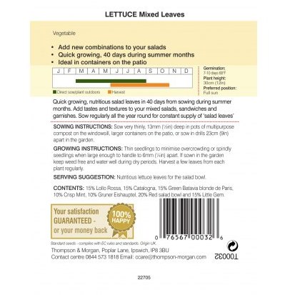 Lettuce Leaves Mixed