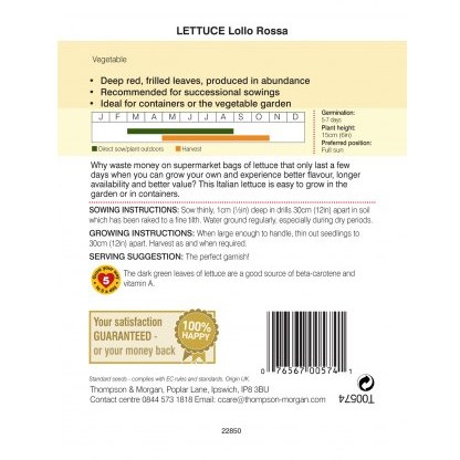 Lettuce Lollo Rossa