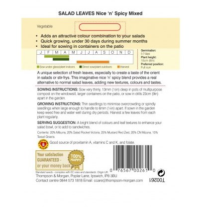Salad Leaves - Nice n Spicy Mixed