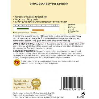Broad Bean Bunyards Exhibition