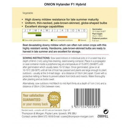 Onion Hylander F1 Hybrid