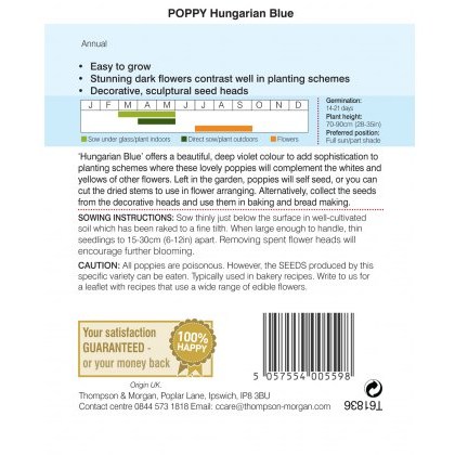 Poppy Hungarian Blue