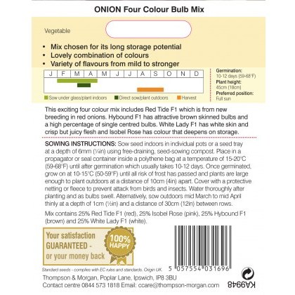 Onion Four Colour Bulb Mix