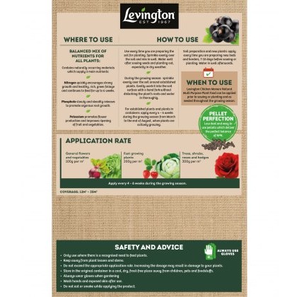 LEVINGTON® Chicken Manure Multi Purpose Plant Food 3.5Kg LEVINGTON® Chicken Manure Multi Purpose Plant Food 3.5Kg