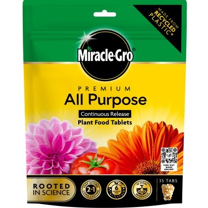 MIRACLE-GRO® Premium All Purpose Continuous Release Plant Food Tablets MIRACLE-GRO® Premium All Purpose Continuous Release Plant Food Tablets