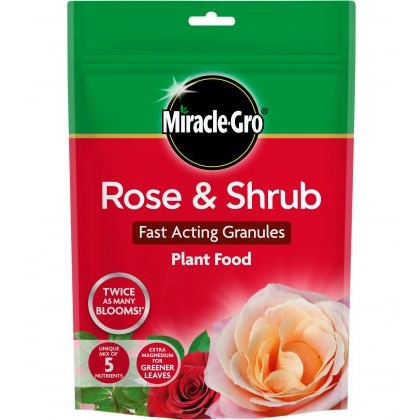 MIRACLE-GRO® Rose & Shrub Fast Acting Granules Plant Food 750g MIRACLE-GRO® Rose & Shrub Fast Acting Granules Plant Food 750g