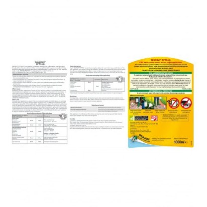 ROUNDUP Optima+ Concentrate Weedkiller 1L ROUNDUP Optima+ Concentrate Weedkiller 1L