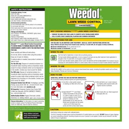 WEEDOL Lawn Weedkiller Concentrate 500ml WEEDOL Lawn Weedkiller Concentrate 500ml