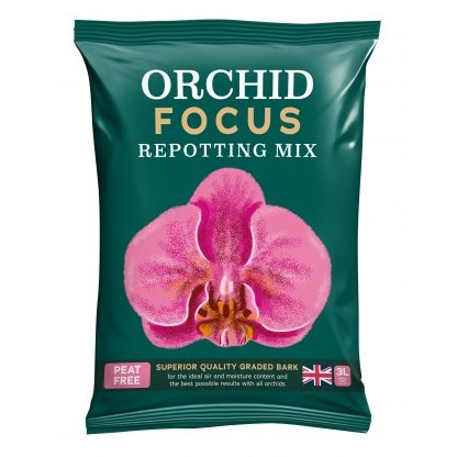 Orchid Focus Repotting Mix Peat Free 3 litres