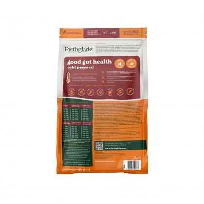 FORTHGLADE Grain Free Cold Pressed Small Dog Turkey 2Kg FORTHGLADE Grain Free Cold Pressed Small Dog Turkey 2Kg